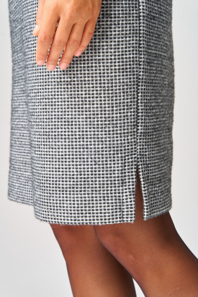 Платье Laikony L-183 черно-белый - фото 6