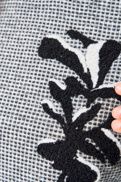 Платье Laikony L-183 черно-белый - фото 4