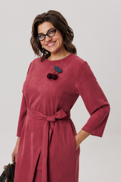 Платье Anelli 1731 морозная_вишня - фото 5