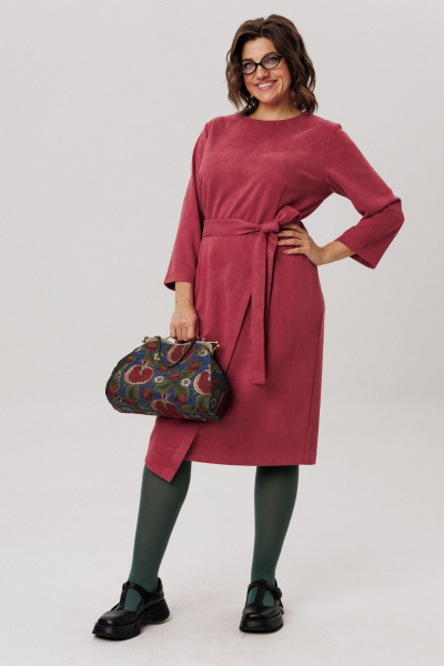 Платье Anelli 1731 морозная_вишня - фото 2