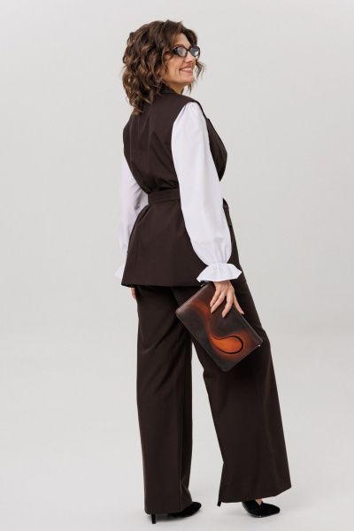 Брюки, жилет Anelli 1501 блестящий_каштан - фото 4