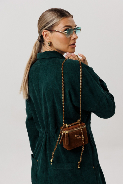 Платье Anelli 1727 теплый_мох - фото 9