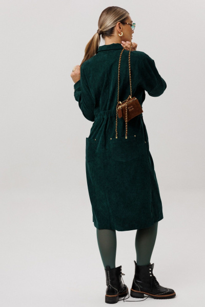 Платье Anelli 1727 теплый_мох - фото 6