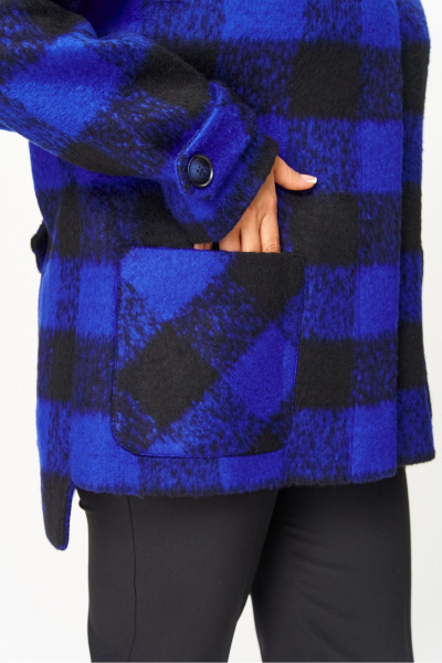 Жакет DaLi 3583Л василёк с чёрным - фото 4