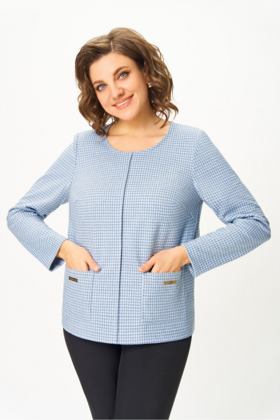 Блуза DaLi 4440 голубая - фото 2