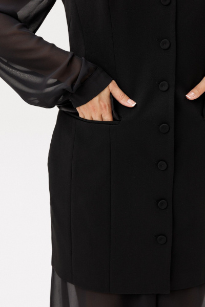 Брюки, жакет ANIDEN 6116-1 черный - фото 10