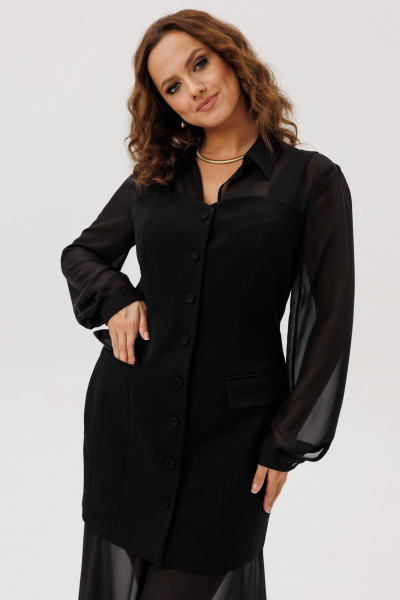 Брюки, жакет ANIDEN 6116-1 черный - фото 9