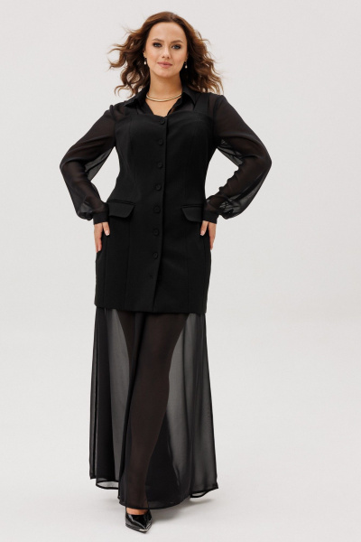 Брюки, жакет ANIDEN 6116-1 черный - фото 6