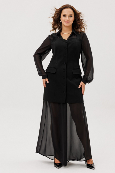 Брюки, жакет ANIDEN 6116-1 черный - фото 1