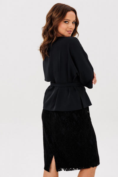 Блуза, юбка TVIN 7886 черный - фото 11