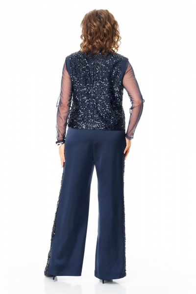 Брюки, жилет, топ VI ORO VR-1240 синий - фото 10