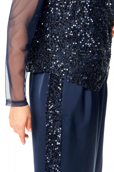 Брюки, жилет, топ VI ORO VR-1240 синий - фото 6