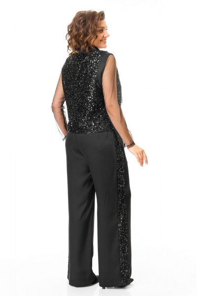 Брюки, жилет, топ VI ORO VR-1240 черный - фото 6