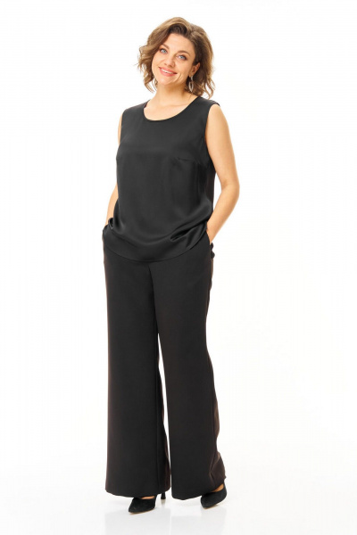 Брюки, жакет, топ VI ORO VR-1238 черный - фото 13