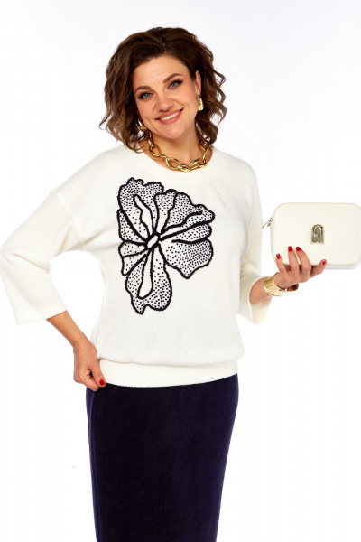 Джемпер, юбка Grace for you 273 синий - фото 3