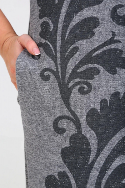 Платье СиБон 0133 серый - фото 3