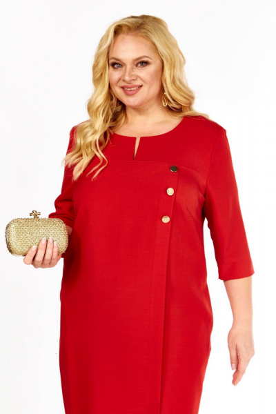 Платье СиБон 0264 красный - фото 3