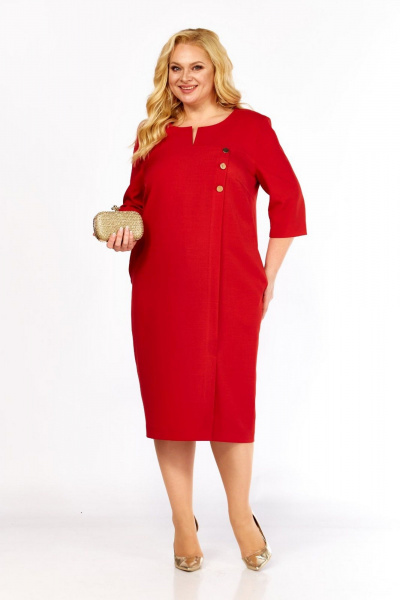 Платье СиБон 0264 красный - фото 1