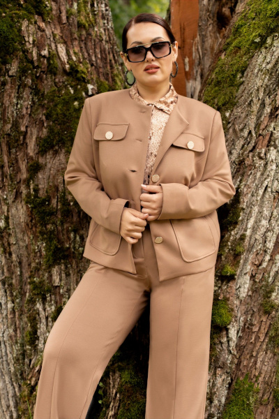 Брюки, жакет ADARIN А35 бежевый - фото 6