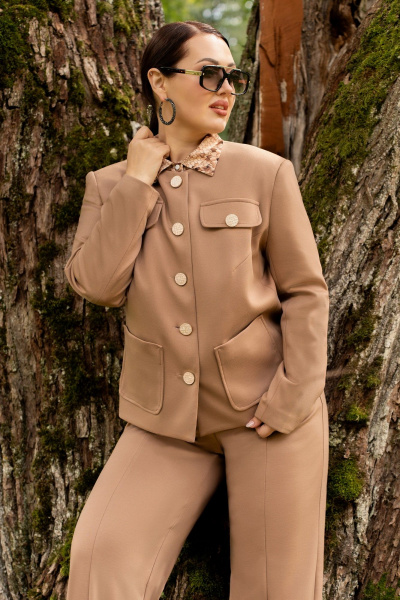 Брюки, жакет ADARIN А35 бежевый - фото 5