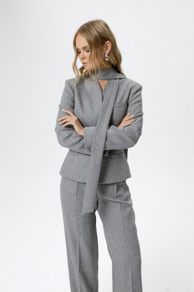 Брюки, жакет PiRS 6200 серый - фото 5