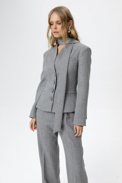 Брюки, жакет PiRS 6200 серый - фото 2