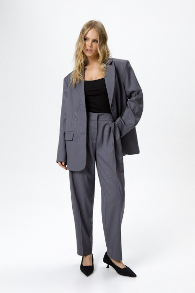 Брюки, жакет PiRS 6205 графит - фото 1