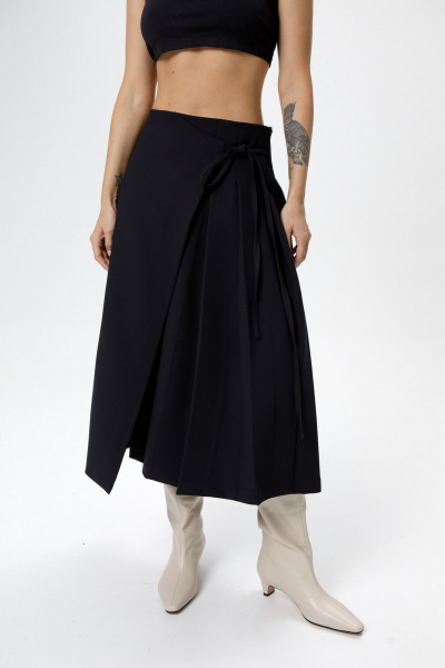 Жакет, юбка PiRS 6215 сине-черный - фото 6