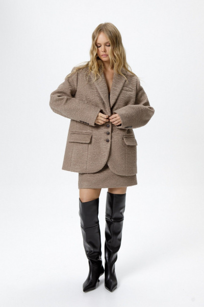 Жакет, юбка PiRS 6218 бежевый - фото 2