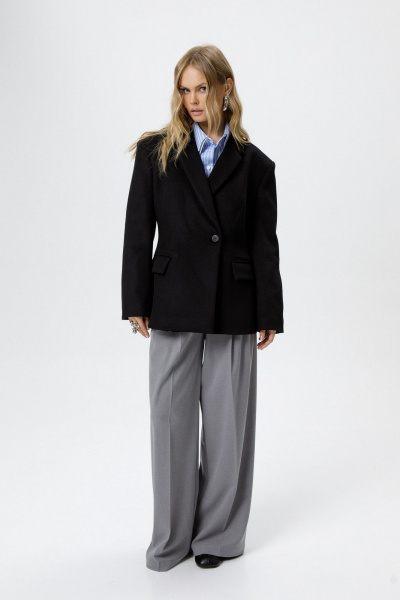 Полупальто PiRS 6221 черный - фото 6