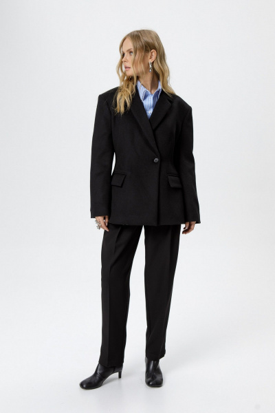 Полупальто PiRS 6221 черный - фото 2