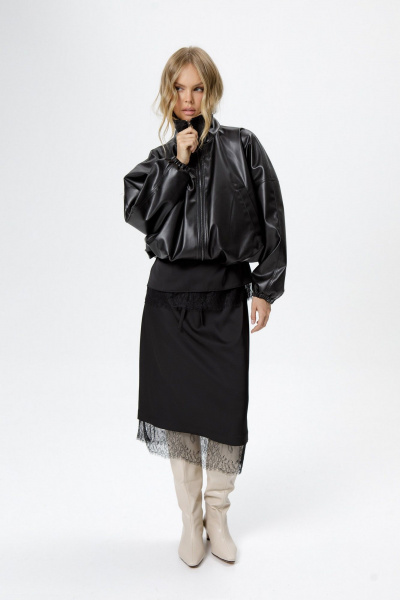 Бомбер PiRS 6235 черный - фото 10