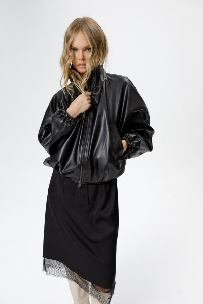 Бомбер PiRS 6235 черный - фото 9