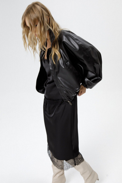 Бомбер PiRS 6235 черный - фото 8