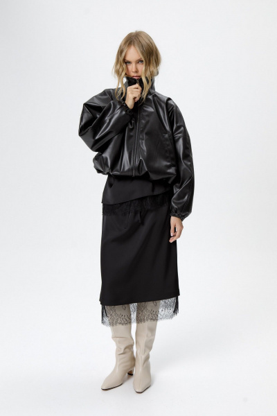 Бомбер PiRS 6235 черный - фото 2