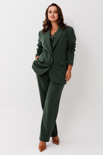 Брюки, жакет, жилет Mislana 1263 зеленый - фото 3