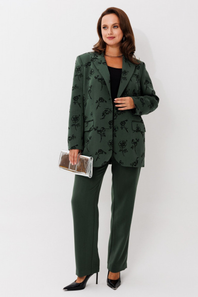 Брюки, жакет Mislana 1267 зеленый - фото 10