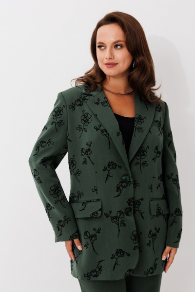 Брюки, жакет Mislana 1267 зеленый - фото 3