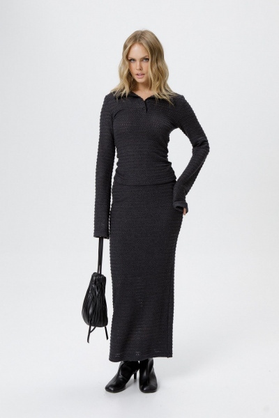 Джемпер, юбка PiRS 6245 графит - фото 1