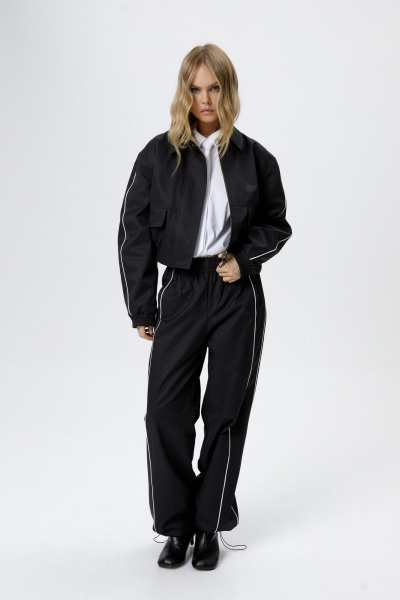 Бомбер PiRS 6249 черный - фото 2