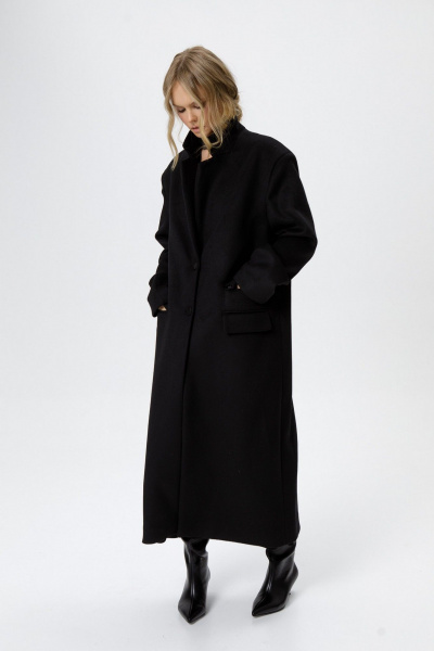 Пальто PiRS 6255 черный - фото 9
