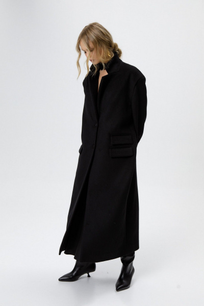 Пальто PiRS 6255 черный - фото 6