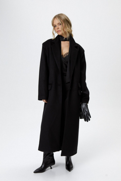 Пальто PiRS 6255 черный - фото 1