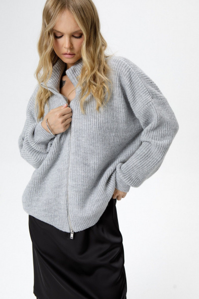 Свитер PiRS 6270 серый - фото 5