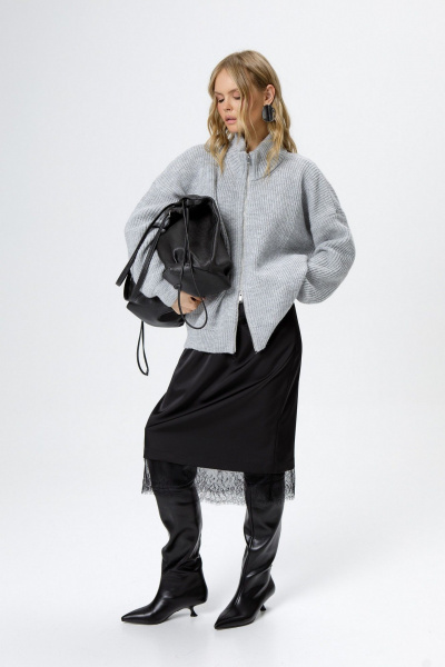 Свитер PiRS 6270 серый - фото 3