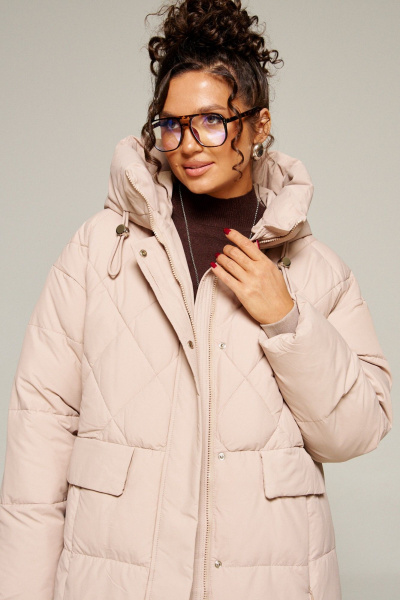 Пальто Beautiful&Free 8016 песочный - фото 5