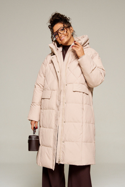 Пальто Beautiful&Free 8016 песочный - фото 1