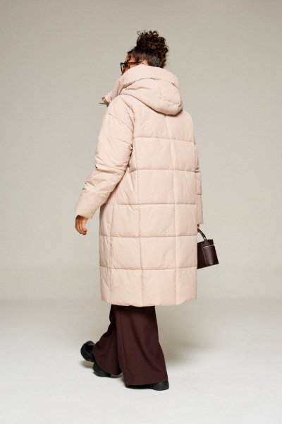 Пальто Beautiful&Free 8016 песочный - фото 9