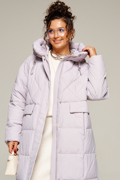 Пальто Beautiful&Free 8016 светло-серый - фото 7