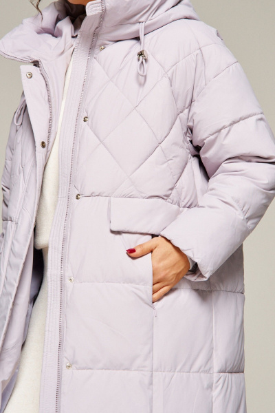 Пальто Beautiful&Free 8016 светло-серый - фото 8